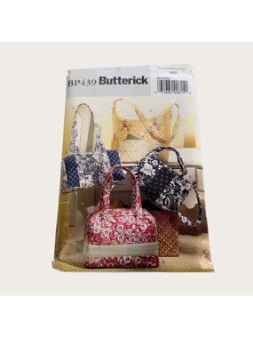 Vintage 2000s Butterick Sewing Pattern BP439 Handbags Purses Uncut